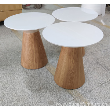 white round table top MDF center coffee table